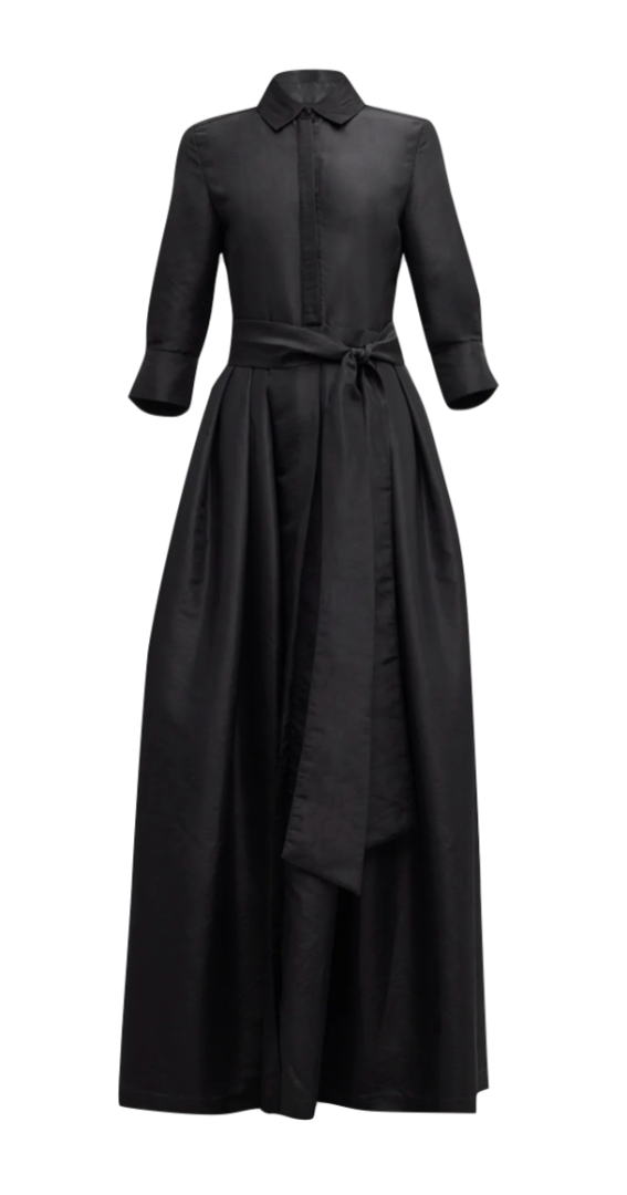 SIMKHAI - Julip Belted Gown in Black