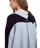 We-Ar4 - The Midtown Dress in Blue Stripe