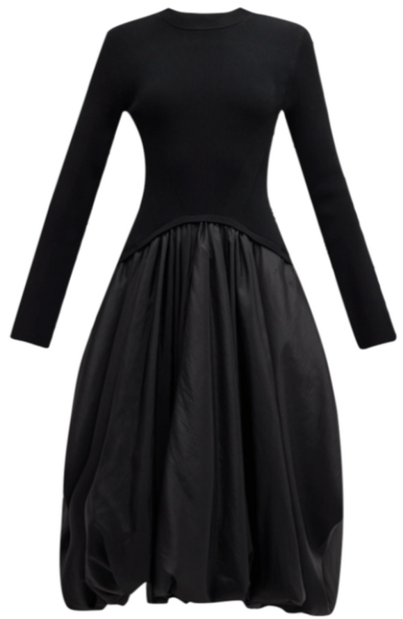 SIMKHAI - Kenlie Midi Dress in Black