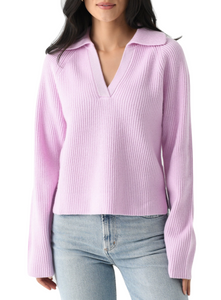 SIMKHAI - Lopez Polo Sweater in Sakura