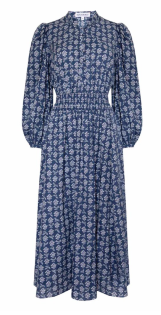 Hunter Bell - Violet Dress in Navy Block Floral