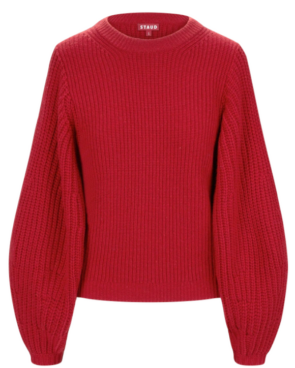 STAUD - Aura Sweater in Rouge