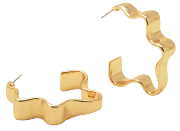 Mignonne Gavigan - Mega Barrow Hoops in Gold