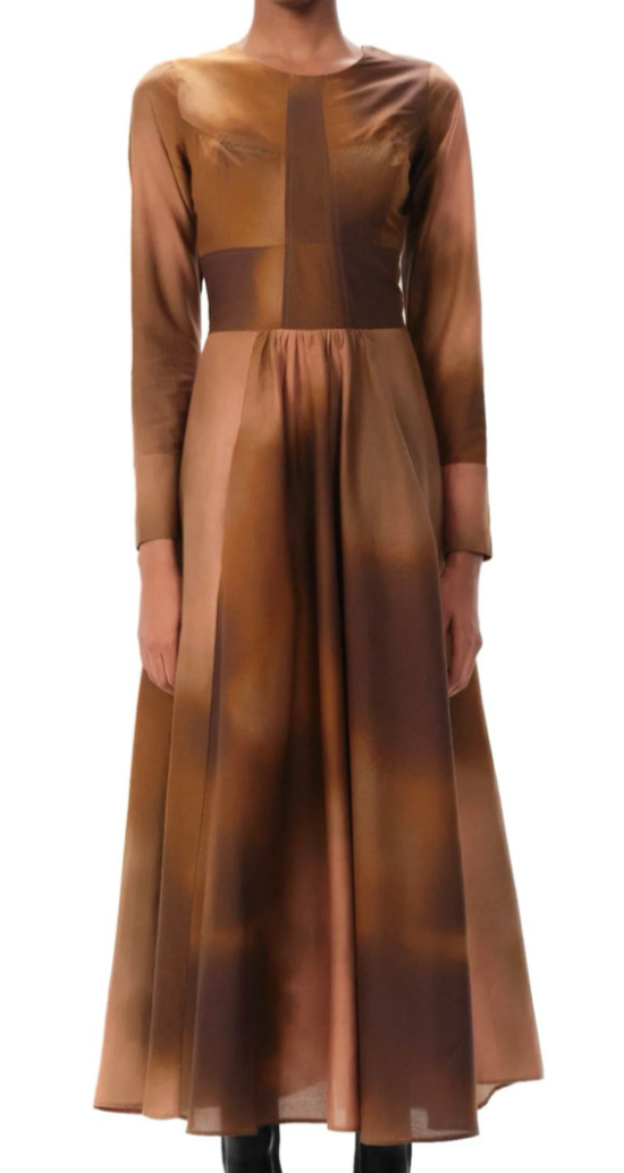 Maria Cher - Atacalco Mai Midi Dress in Earth Tones