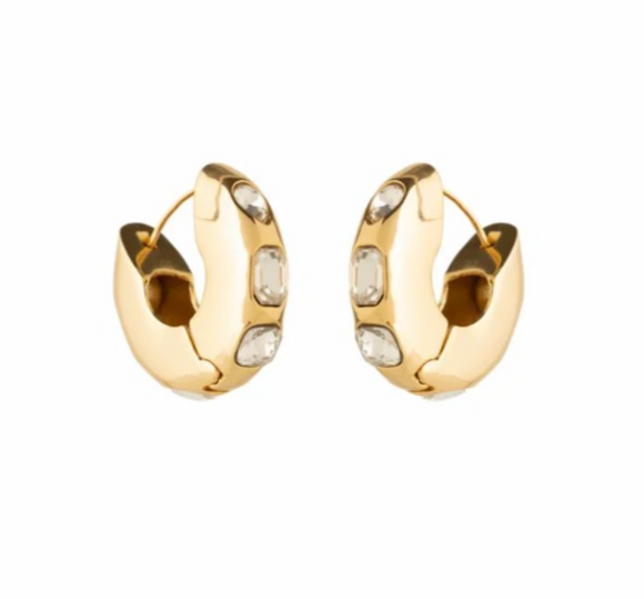 Mignonne Gavigan - Ludlow Hoops in Gold/Clear