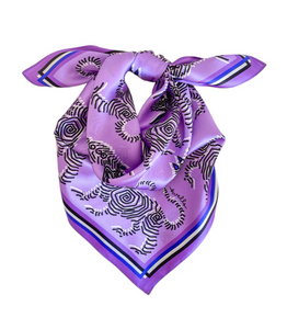 Swells - Peace Scarf in Purple