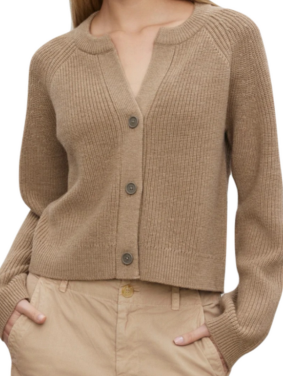 Velvet - Shayla Cardigan in Camel