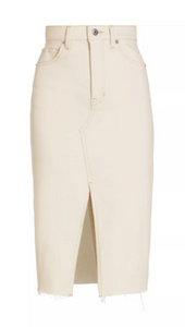 Veronica Beard - Breves Midi Cord Skirt in Ecru