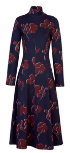 Tanya Taylor - Thea Dress in Dark Navy/Mulberry Multi