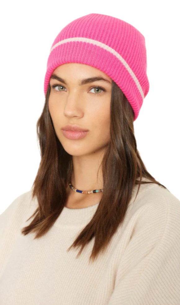 Xirena - Georgy Beanie in Dayglo Pink Rosewater