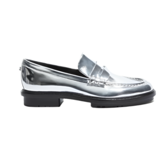 SIMKHAI - Harper Metallic Lug Sole Loafer in Silver