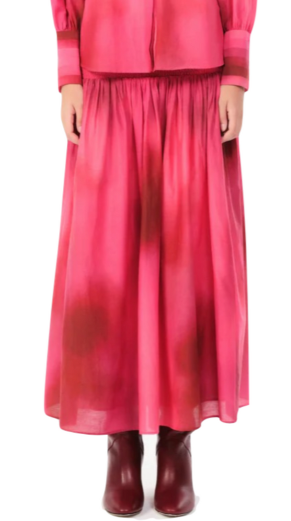 Maria Cher - Atacalco Loreta Midi Skirt in Cherry