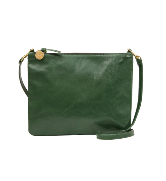 Clare V. - Double Sac Bretelle in Evergreen Rustic