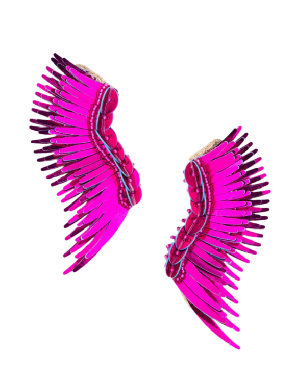 Mignonne Gavigan - Layered Madeline Earrings in Metallic Magenta