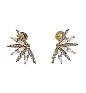 Mignonne Gavigan - Vesey Studs in Gold/Clear