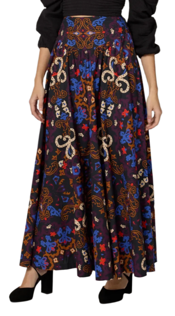 Cleobella - Esmeralda Ankle Skirt in Venezia Print