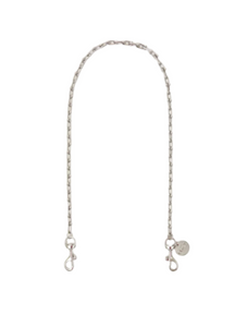 Clare V. - Shoulder Strap in Silver Horseshoe Chain