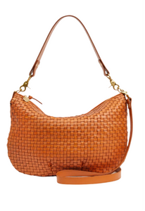 Clare V. - Moyen Messenger in Natural Woven Checker