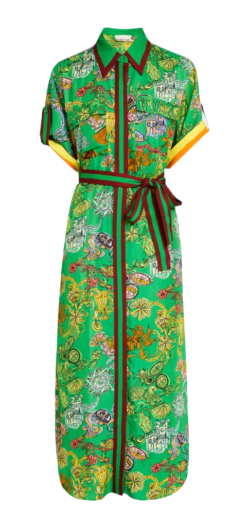 Alemais - Fiesta Shirtdress in Green