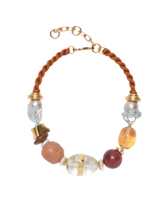 Lizzie Fortunato - Glass Beach Necklace in Terra