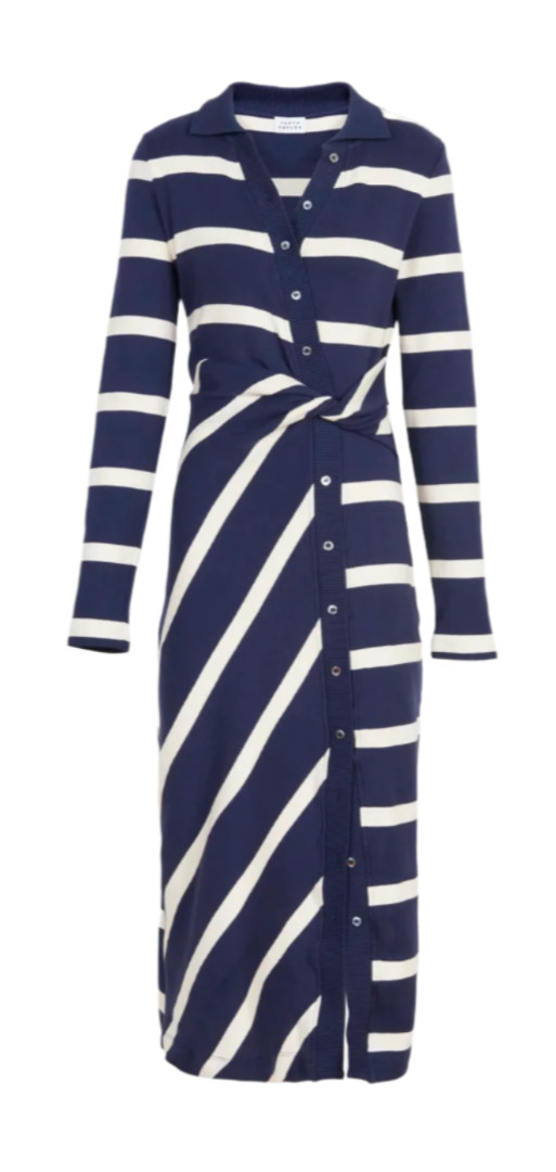 Tanya Taylor - Ellicot Dress in Maritime Blue/Cream Stripe