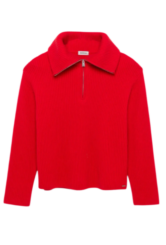 SIMKHAI - Landry Sweater in Fiery Red