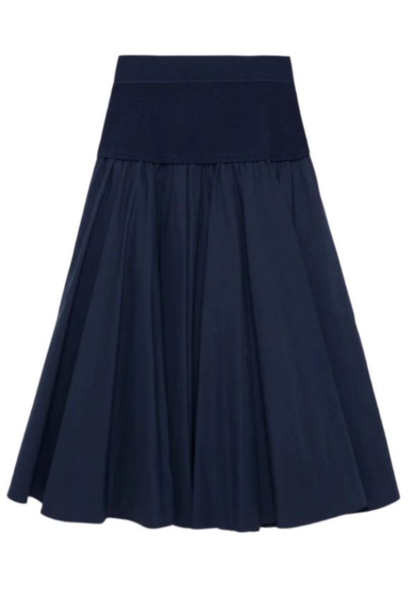 SIMKHAI - Stella Maxi Skirt in Midnight