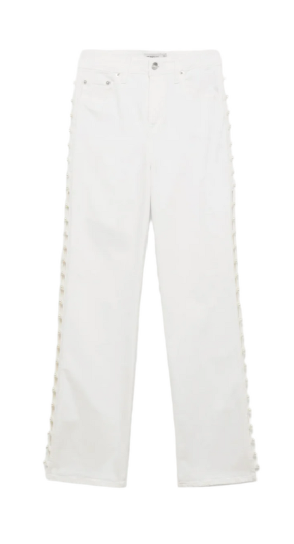 SIMKHAI - Amelia High Rise Denim in Ivory