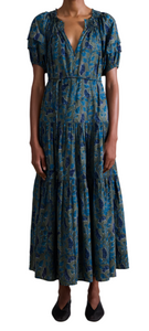 Apiece Apart - Uva Romantic Maxi in Malene Floral Olive