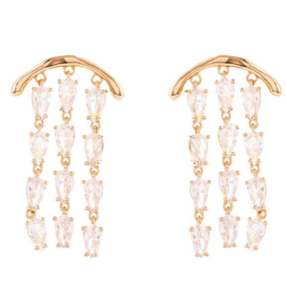 Mignonne Gavigan - Rio Earrings in Gold/Clear