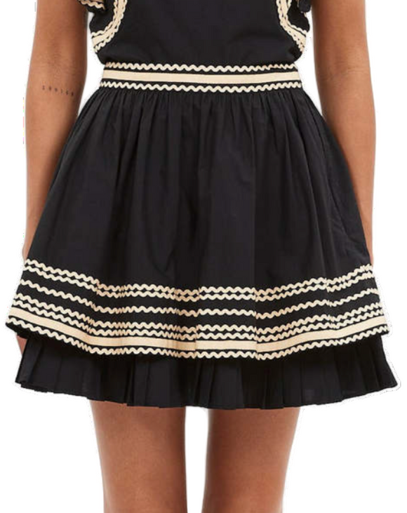 Ulla Johnson - Adaleigh Mini Skirt in Noir