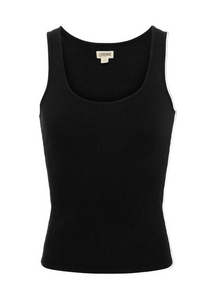 L'AGENCE - Adira Scoop Neck Tank in Black