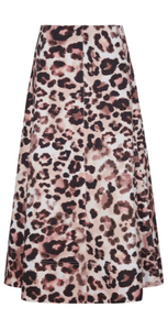 Cara Cara - Aisha Skirt in Abstract Cheetah Ivory