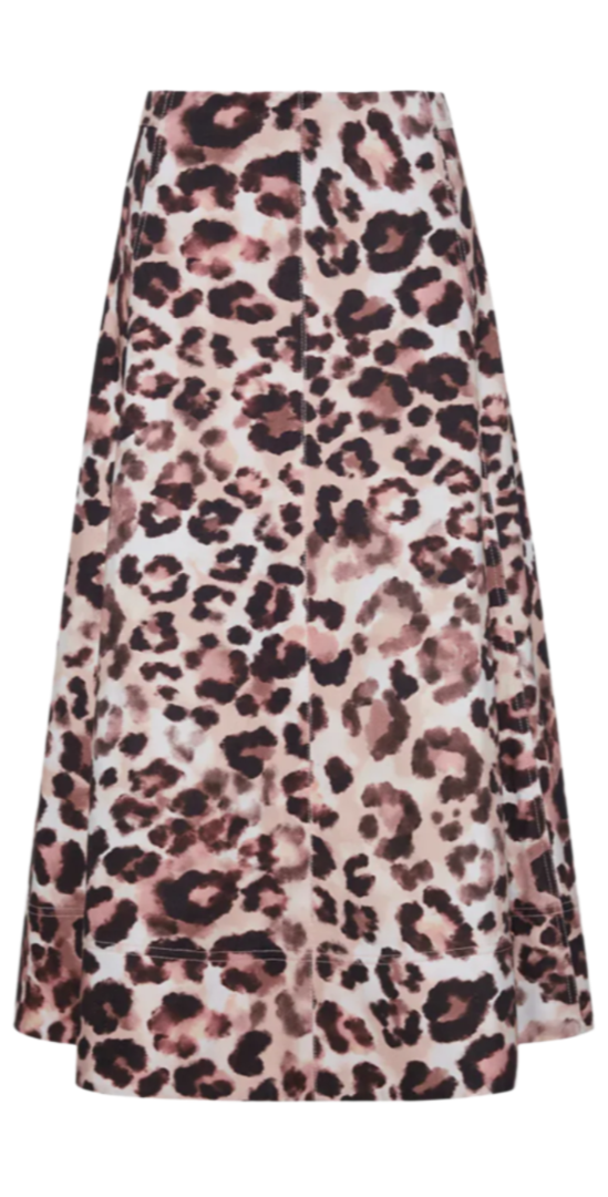 Cara Cara - Aisha Skirt in Abstract Cheetah Ivory