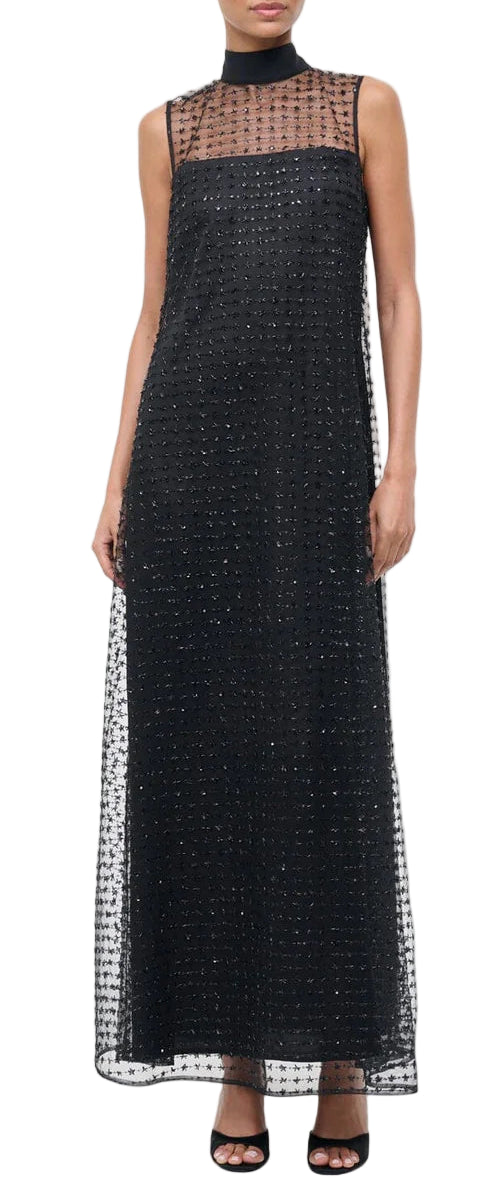 STAUD - Albee Dress in Stardust Onyx