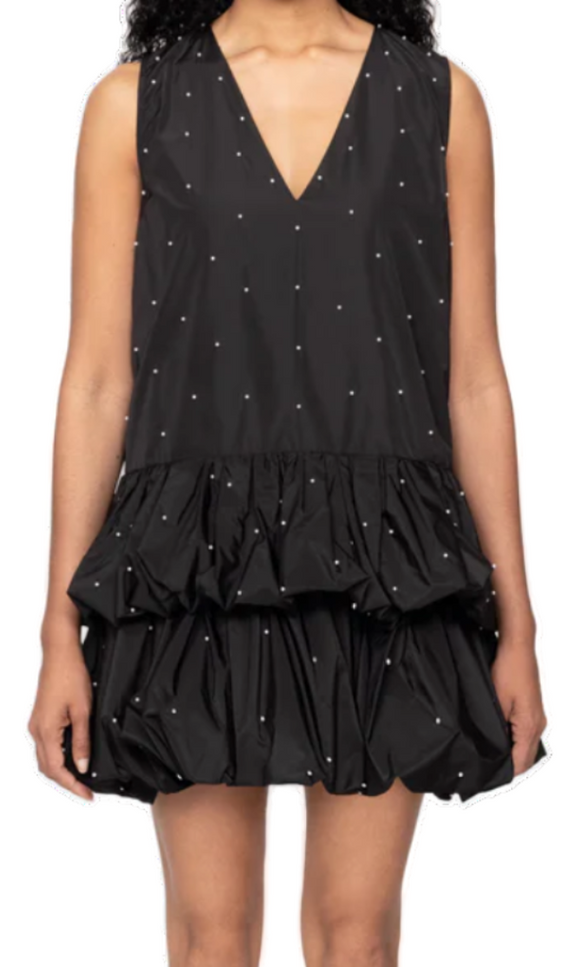 Sea - Alberta Pearl Tank Bubble Dress in Black
