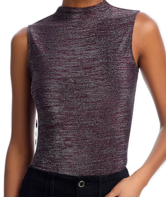 Veronica Beard - Alora Top in Silver/Pink Space