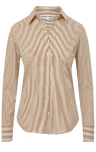 Veronica Beard - Amelia Shirt in Acorn/White