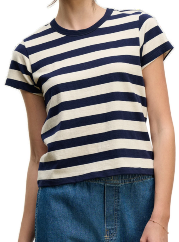 Velvet - Anais Tee in Navy