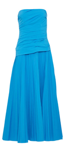SIMKHAI - Arie Midi Dress in Oasis Blue