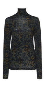 Ulla Johnson - Aurelia Jersey Turtleneck Top in Desert Jasper