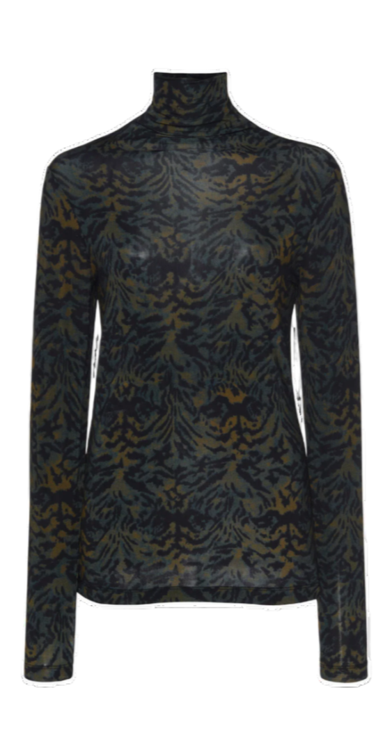 Ulla Johnson - Aurelia Jersey Turtleneck Top in Desert Jasper