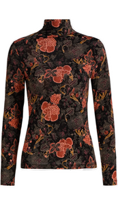 Ulla Johnson - Aurelia Jersey Turtleneck Top in Night Lily