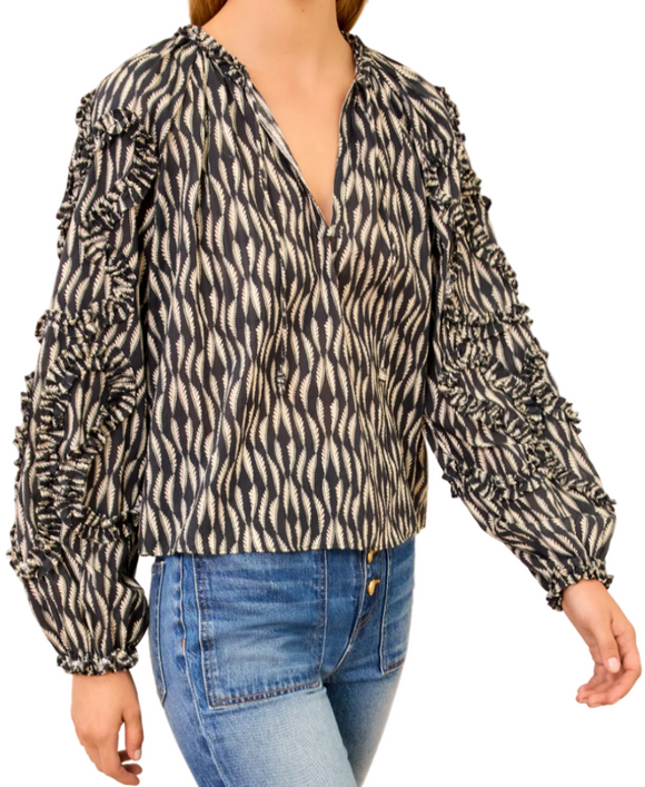 Ulla Johnson - Azrou Blouse in Graphite