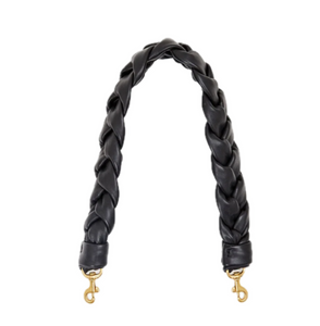Clare V. - Shoulder Strap in Black Braided Nappa