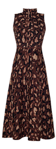 Cara Cara - Brice Dress in Painted Animal Brown