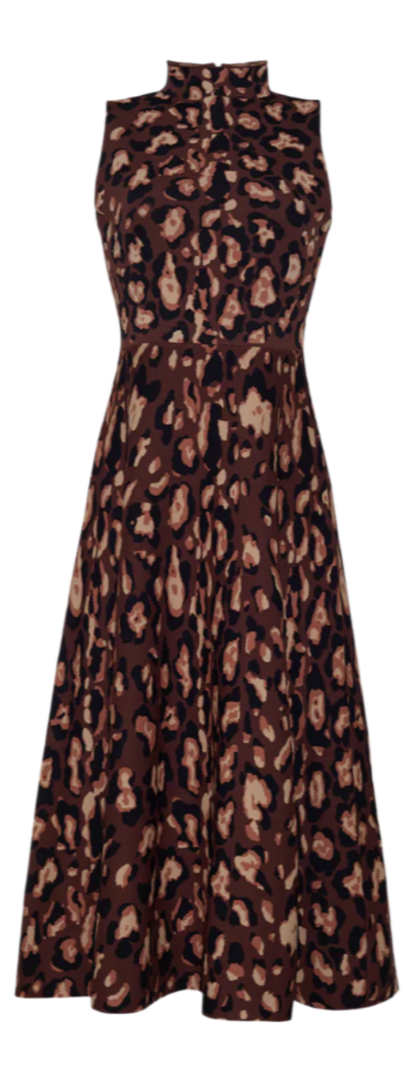 Cara Cara - Brice Dress in Painted Animal Brown