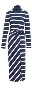 Tanya Taylor - Brindy Dress in Maritime Blue/Cream Wide Stripe