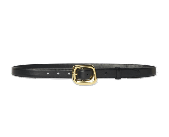 Frame - The Organic Buckle Belt in Black