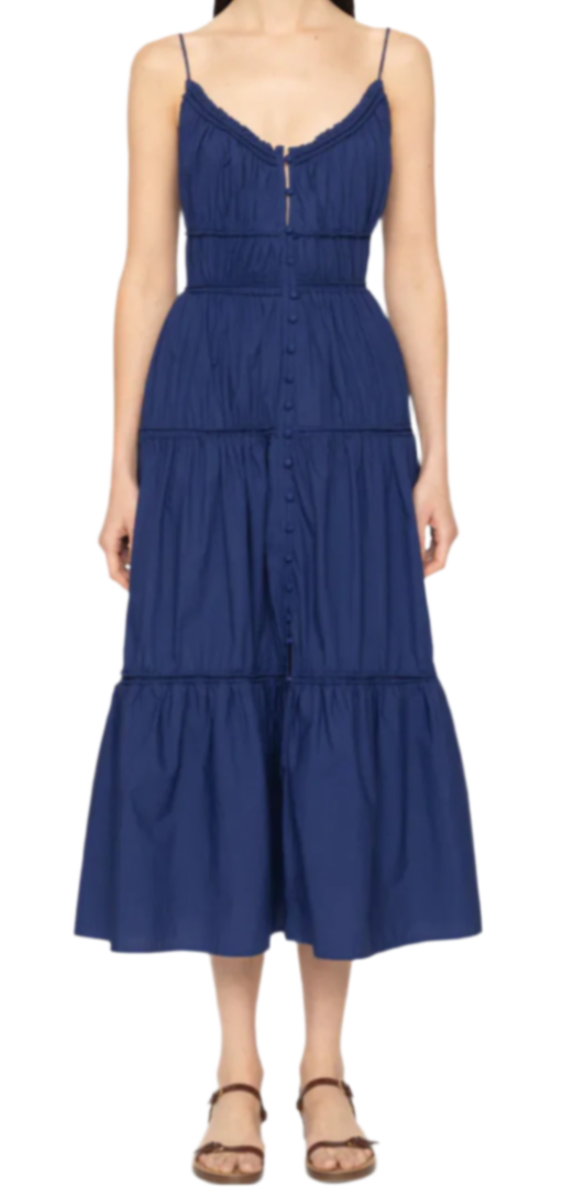 Sea - Camden Tank Midi Dress in Blueberry